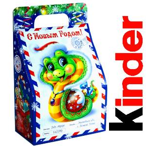 Детский подарок на Новый Год в жестяной упаковке весом 335 грамм по цене 1312 руб в Хилке