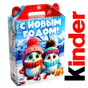 Детский подарок на Новый Год в жестяной упаковке весом 830 грамм по цене 3297 руб в Хилке
